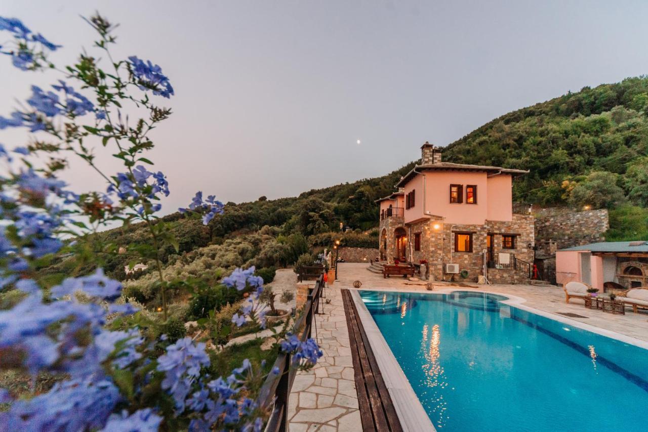 Elysian Luxury Villa Pelion Tsagarada Exteriör bild