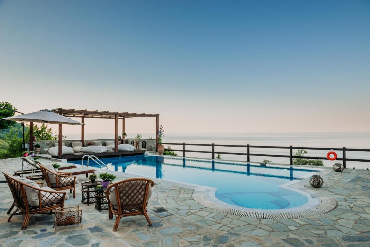 Elysian Luxury Villa Pelion Tsagarada Exteriör bild
