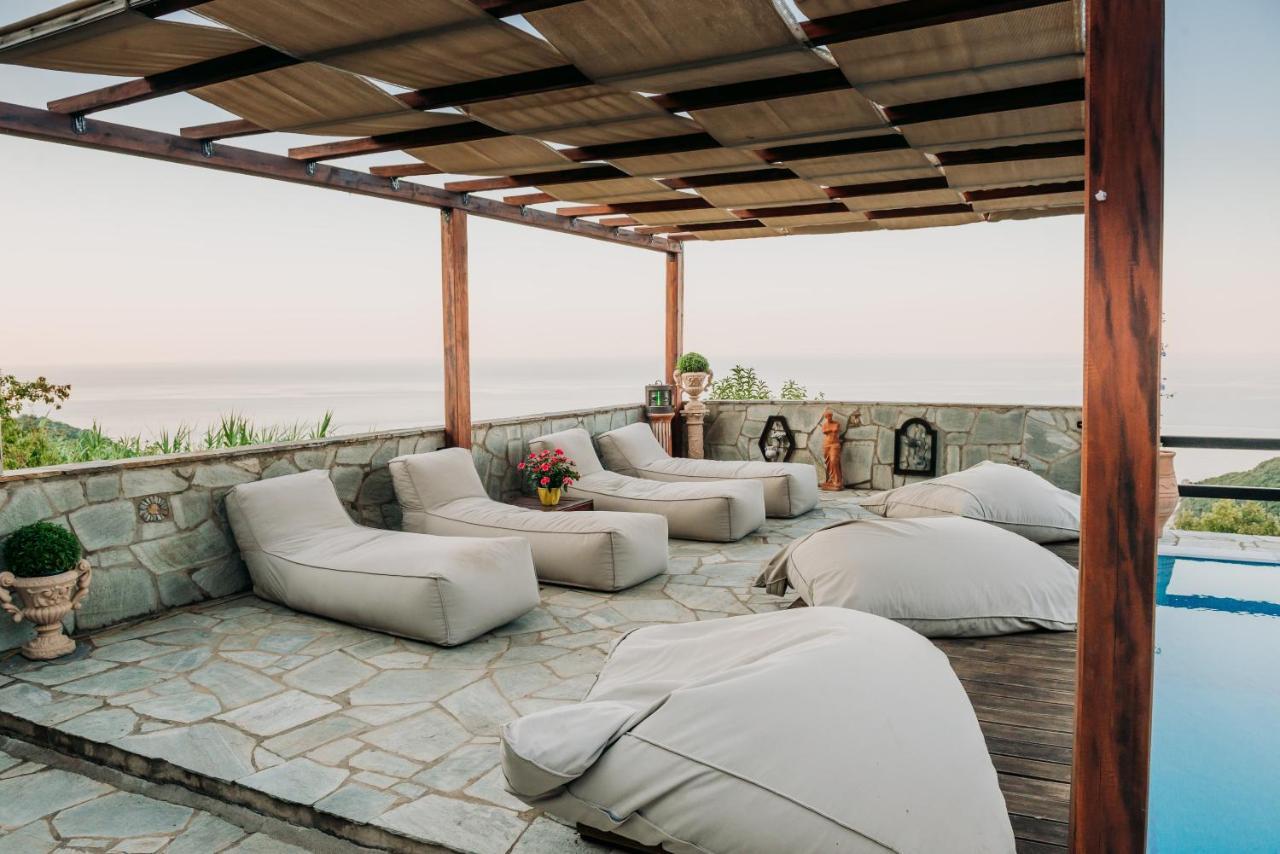 Elysian Luxury Villa Pelion Tsagarada Exteriör bild