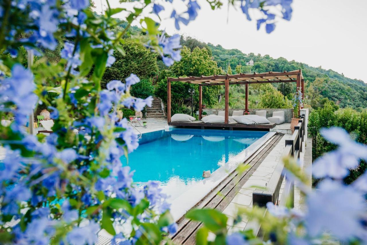 Elysian Luxury Villa Pelion Tsagarada Exteriör bild