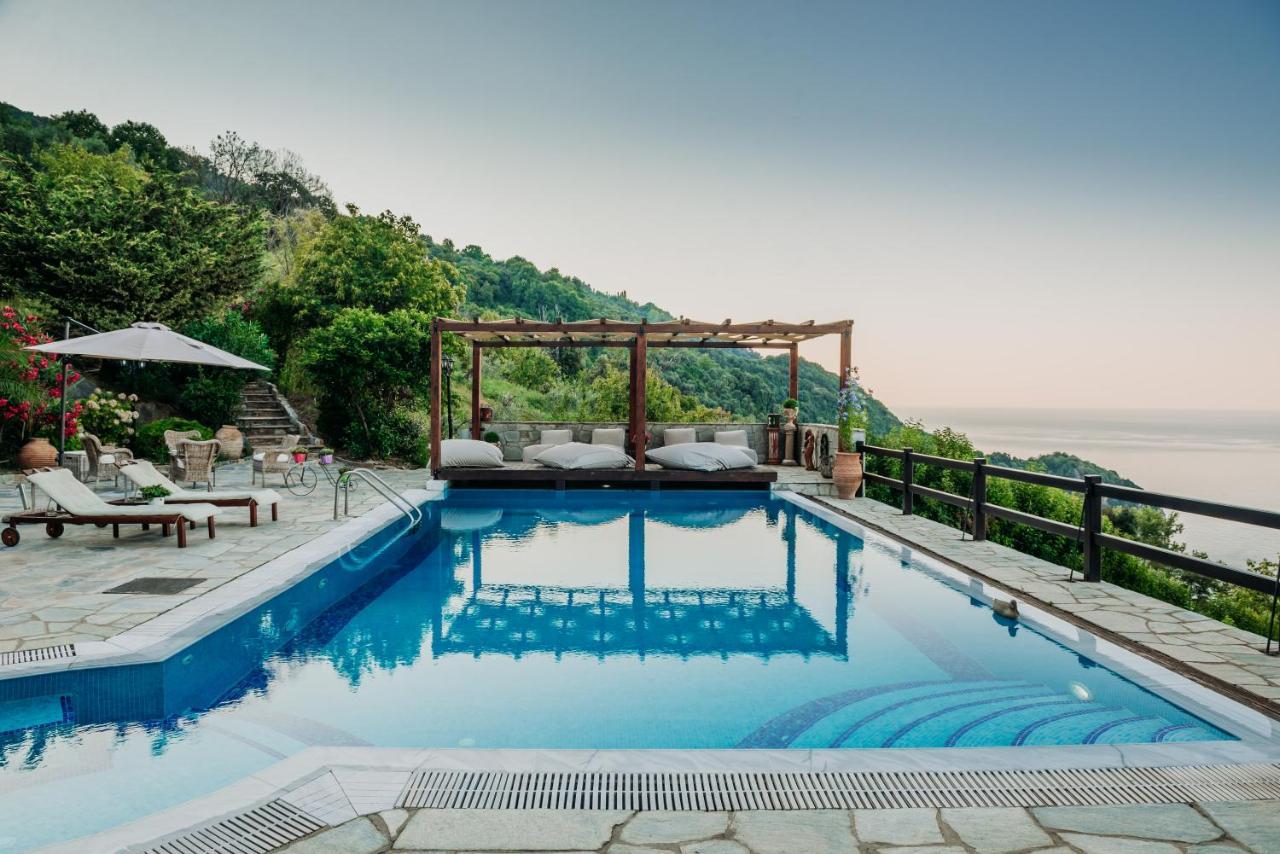 Elysian Luxury Villa Pelion Tsagarada Exteriör bild