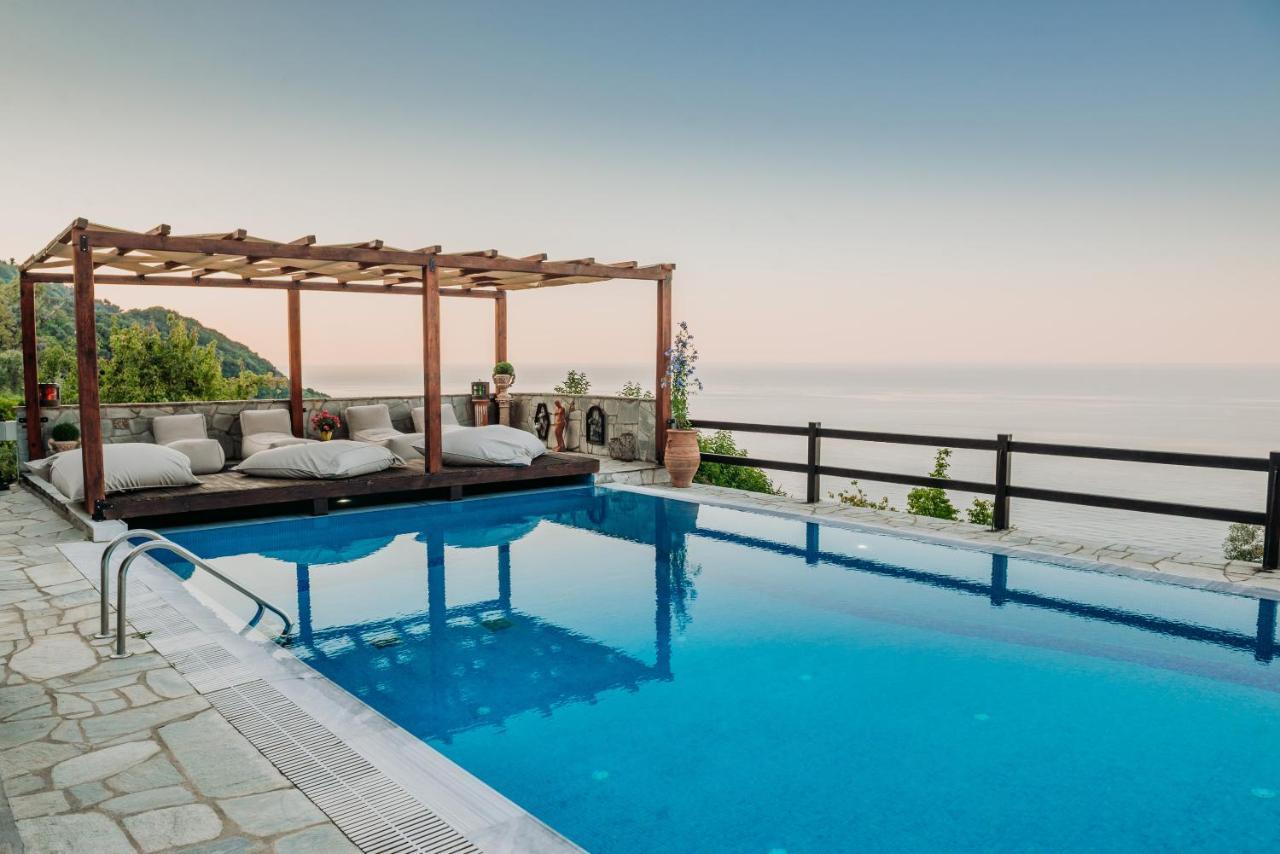 Elysian Luxury Villa Pelion Tsagarada Exteriör bild